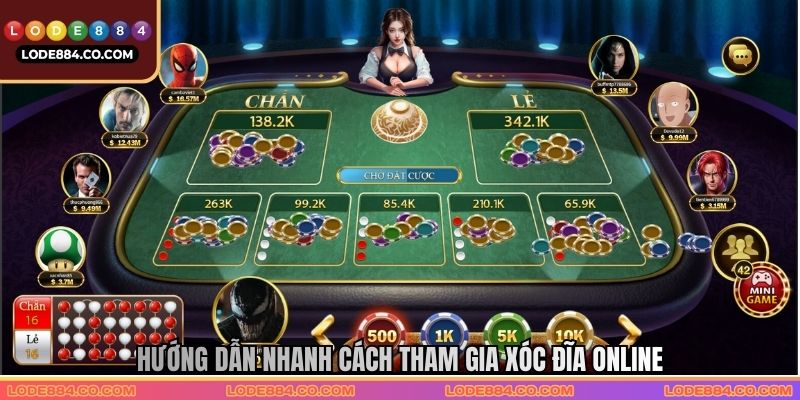 Hướng dẫn nhanh cách tham gia xóc đĩa online